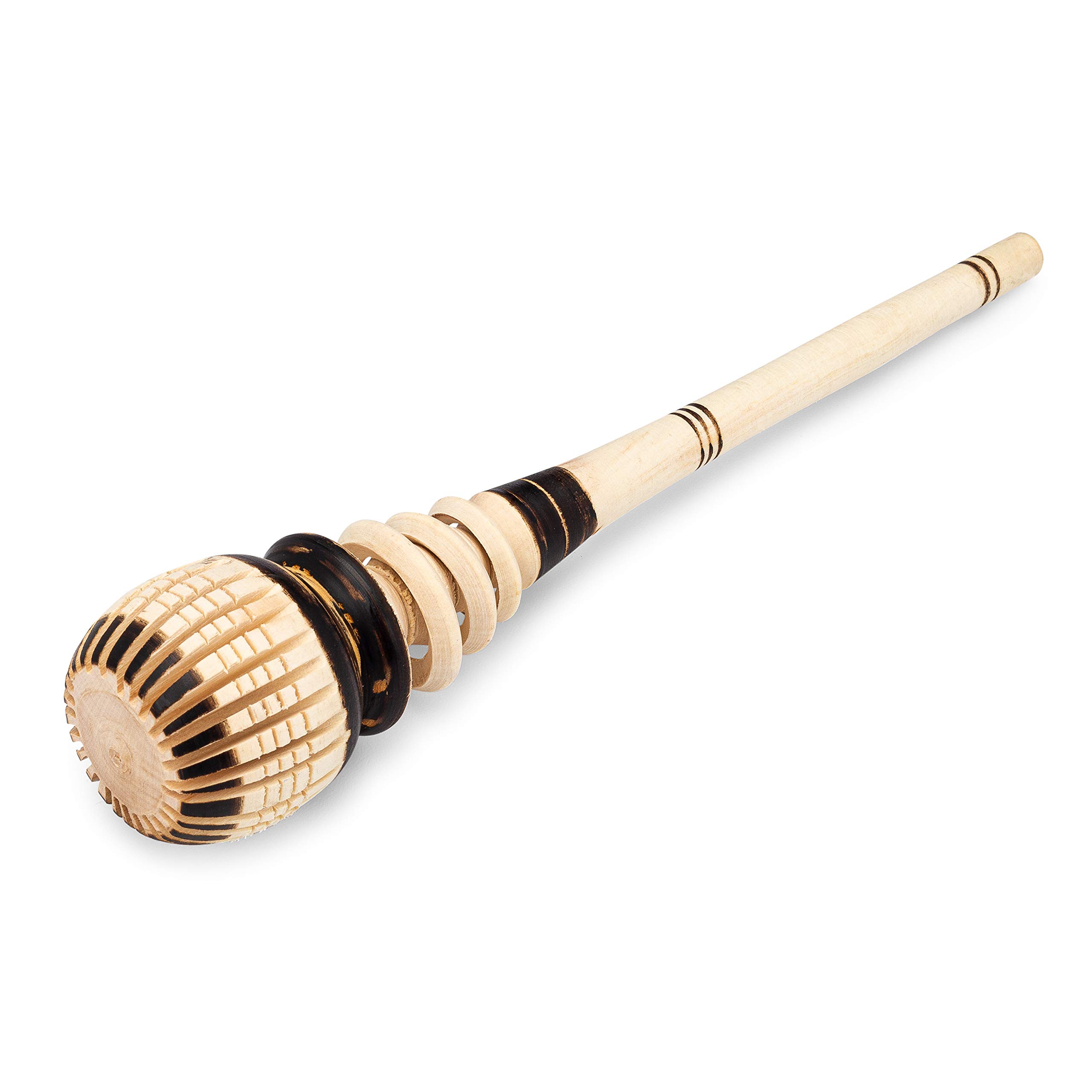Premium Handmade Mexican Wooden Molinillo - 12.5
