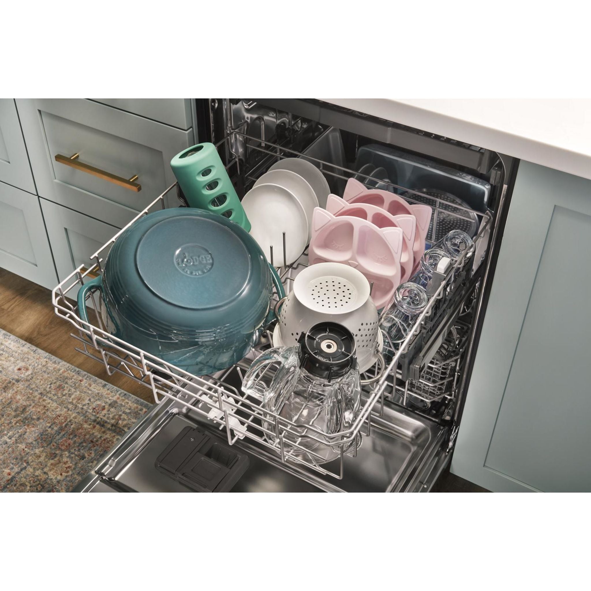 Whirlpool WDT750SAKV Stainless Steel Tub Dishwasher with Print Resist Finish - Black Stainless Steel - Perfect for Modern Kitchens & High-Traffic Homes