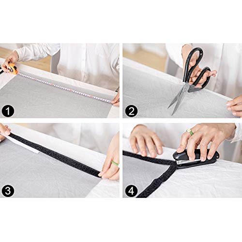 ECYC Removable Self-Installing Window Screen Mesh - Breathable Home Screen Curtain for Doors & Windows - Perfect for Bedroom, Living Room, and Patio Insect Protection