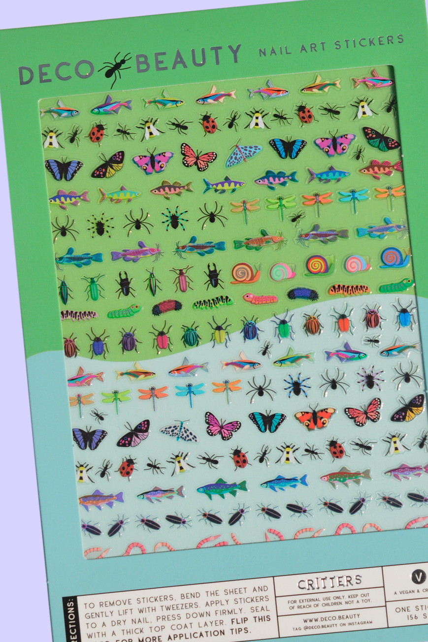 Cute Animal Nail Art Stickers - Waterproof DIY Nail Decals for Girls & Women - Perfect for Parties, Holidays & Everyday Nail Designs