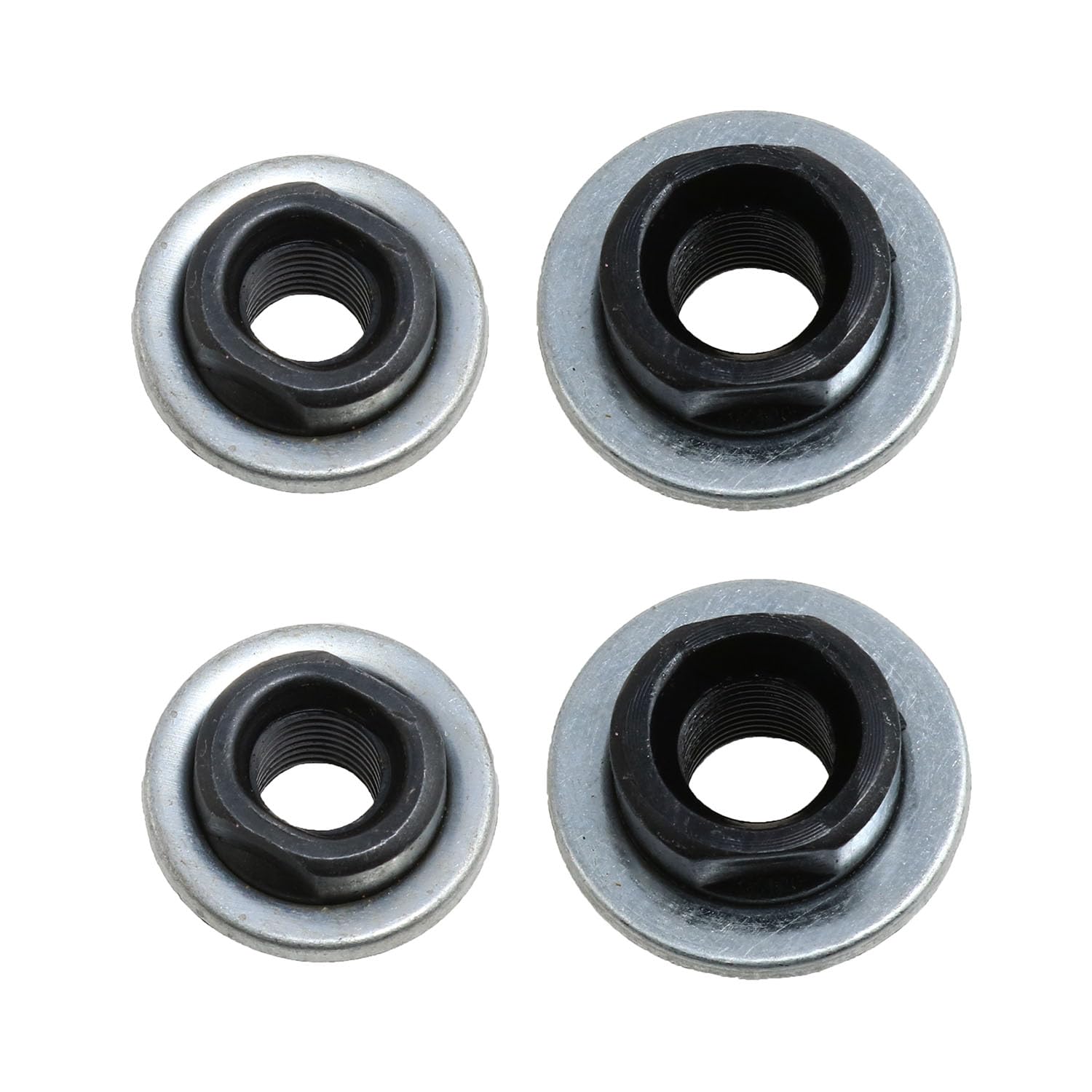 8mm & 9.5mm Bike Hub Nuts Set - 4PCS Front & Rear Axle Nuts for Bicycle Wheels - Perfect for Bike Repair, Maintenance and Wheel Replacement