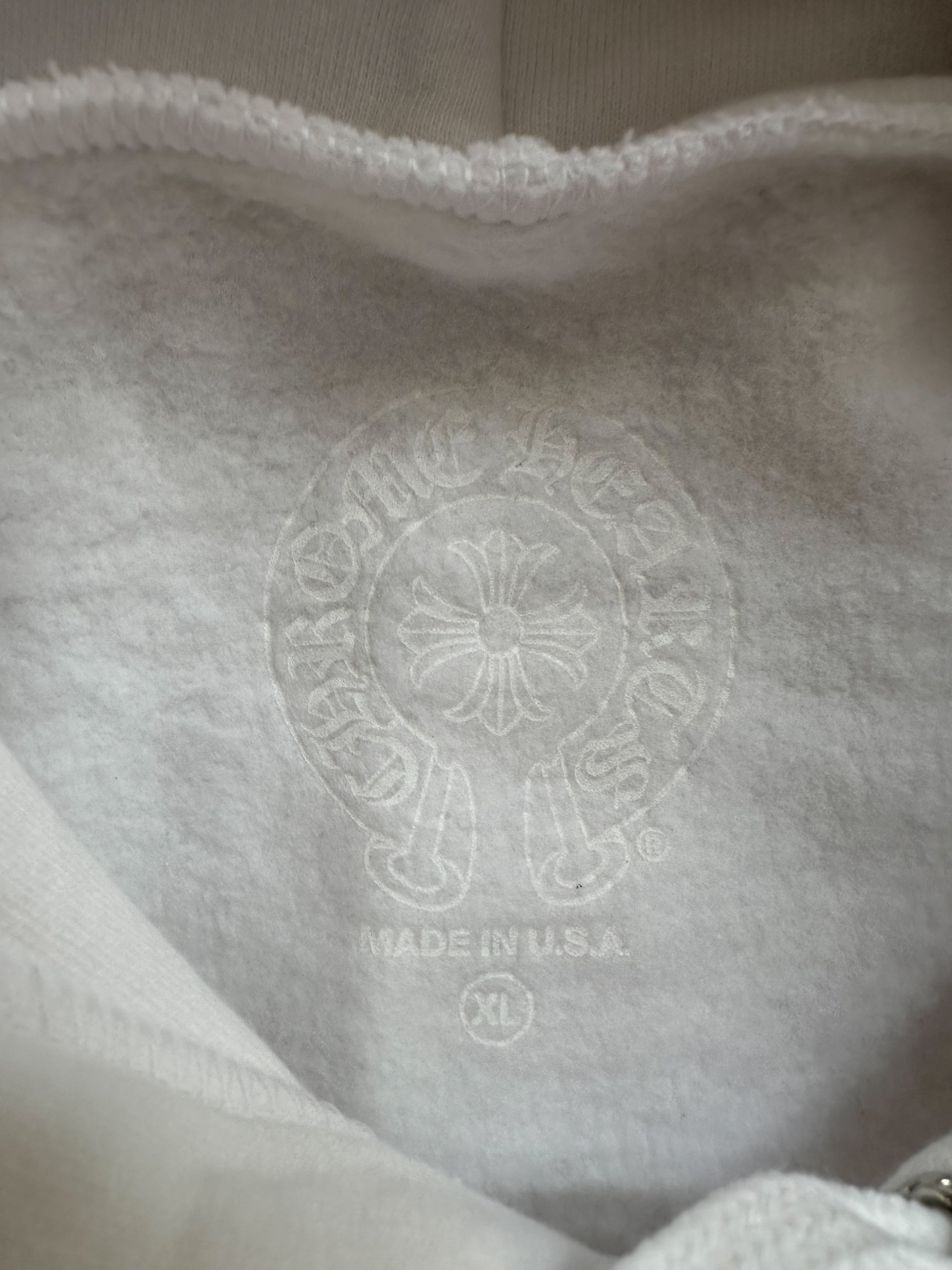 Chrome Hearts White & Pink Glitter Horseshoe Logo Hoodie - Stylish Streetwear for Men & Women | Perfect for Casual Outfits, Concerts, and Fashion Events
