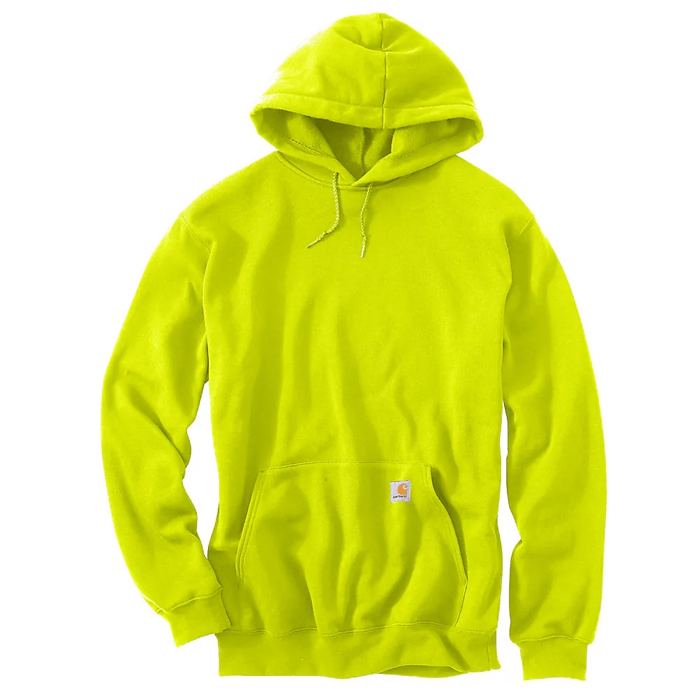 K121 Loose Fit Midweight Hoodie - Brite Lime Green | Comfortable Casual Pullover for Men & Women | Perfect for Outdoor Activities, Gym & Everyday Wear