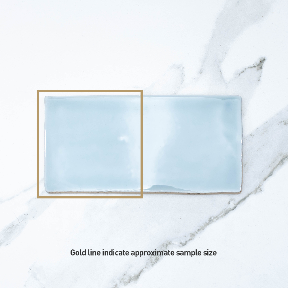 Manhattan Ocean 75x150 Glossy Ceramic Subway Tile - Perfect for Kitchen Backsplash, Bathroom Walls & Modern Interior Design