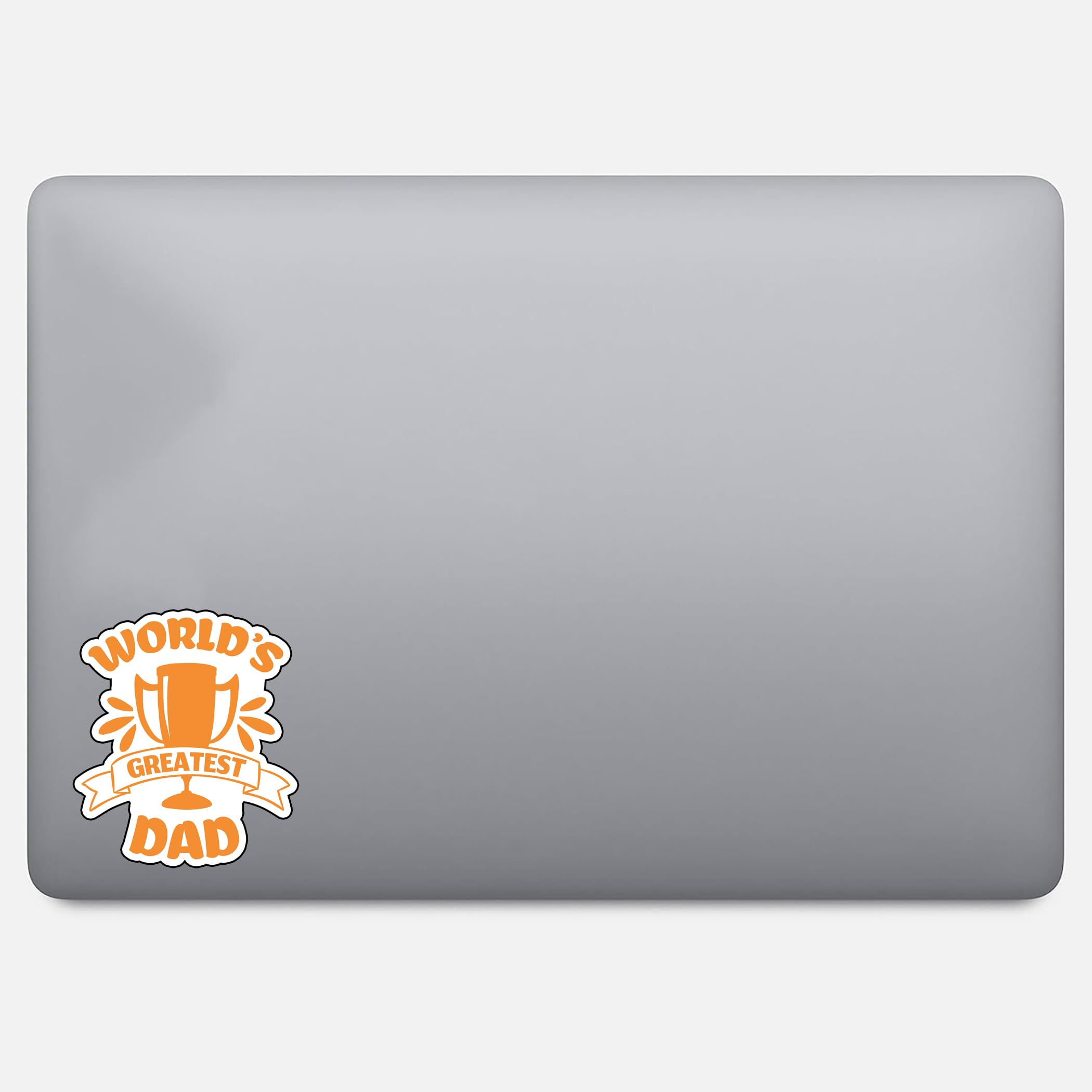 World's Greatest Dad 6-Inch Vinyl Decal Sticker - Durable, Waterproof, Weatherproof for Laptops, Cars, Water Bottles, Notebooks | Easy to Apply & Long Lasting | Perfect for Father's Day Gifts, DIY Crafts & Personalization