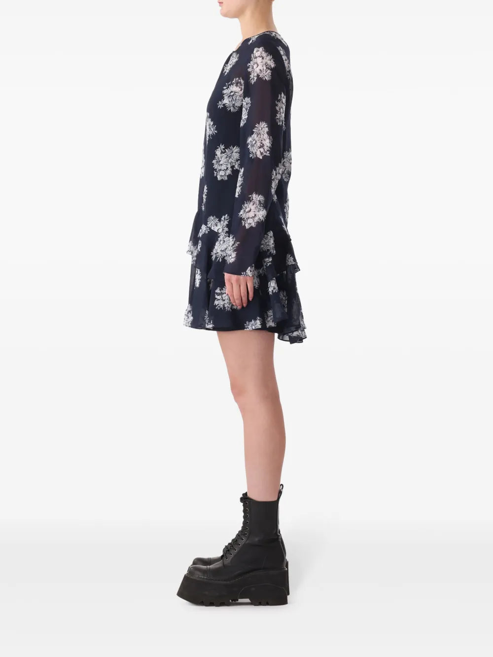 Jason Wu Ruffle Detail Mini Dress Size 12 NWT - Elegant Cocktail Party & Wedding Guest Outfit
