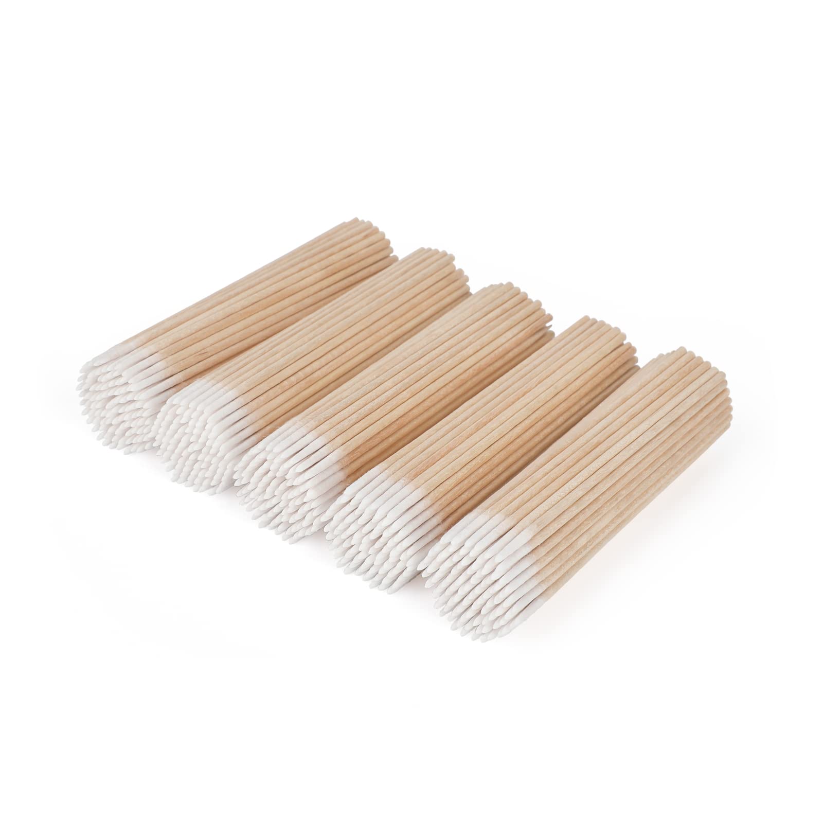 GCQQ 400pcs Disposable Wooden Micro Brushes - Fine Tip Applicator Brushes for Cleaning, Makeup, Nail Art & Electronics Repair - Perfect for DIY Crafts, Beauty Salon & Precision Cleaning