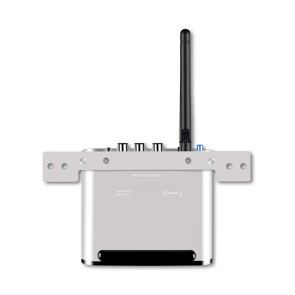 5.8GHz Wireless AV Transmitter and Receiver Kit - Aluminum Alloy, 300m Range, IR Remote Control, RCA530 for STB/Monitor/Home Theater/Outdoor Projection (Ideal for Home Entertainment, Surveillance Systems & Outdoor Movie Nights)