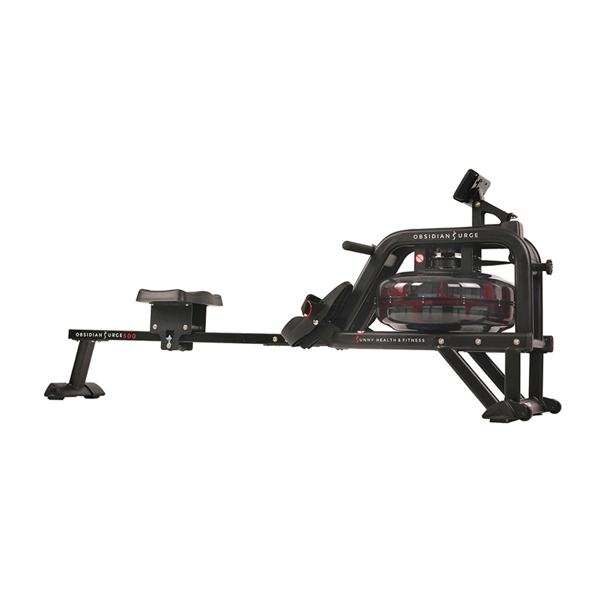 Obsidian Surge Water Rowing Machine with LCD Monitor - Full Body Workout Rower for Home Gym, Cardio & Strength Training | Perfect for Small Spaces & Indoor Fitness