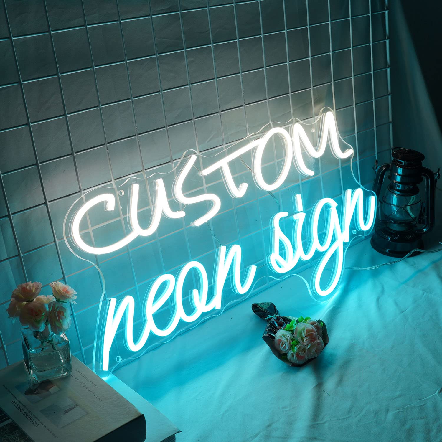Custom Neon Signs for Bedroom Wall Decor - LED Neon Lights for Bars, Stores, Man Caves, Weddings & Birthday Parties (16
