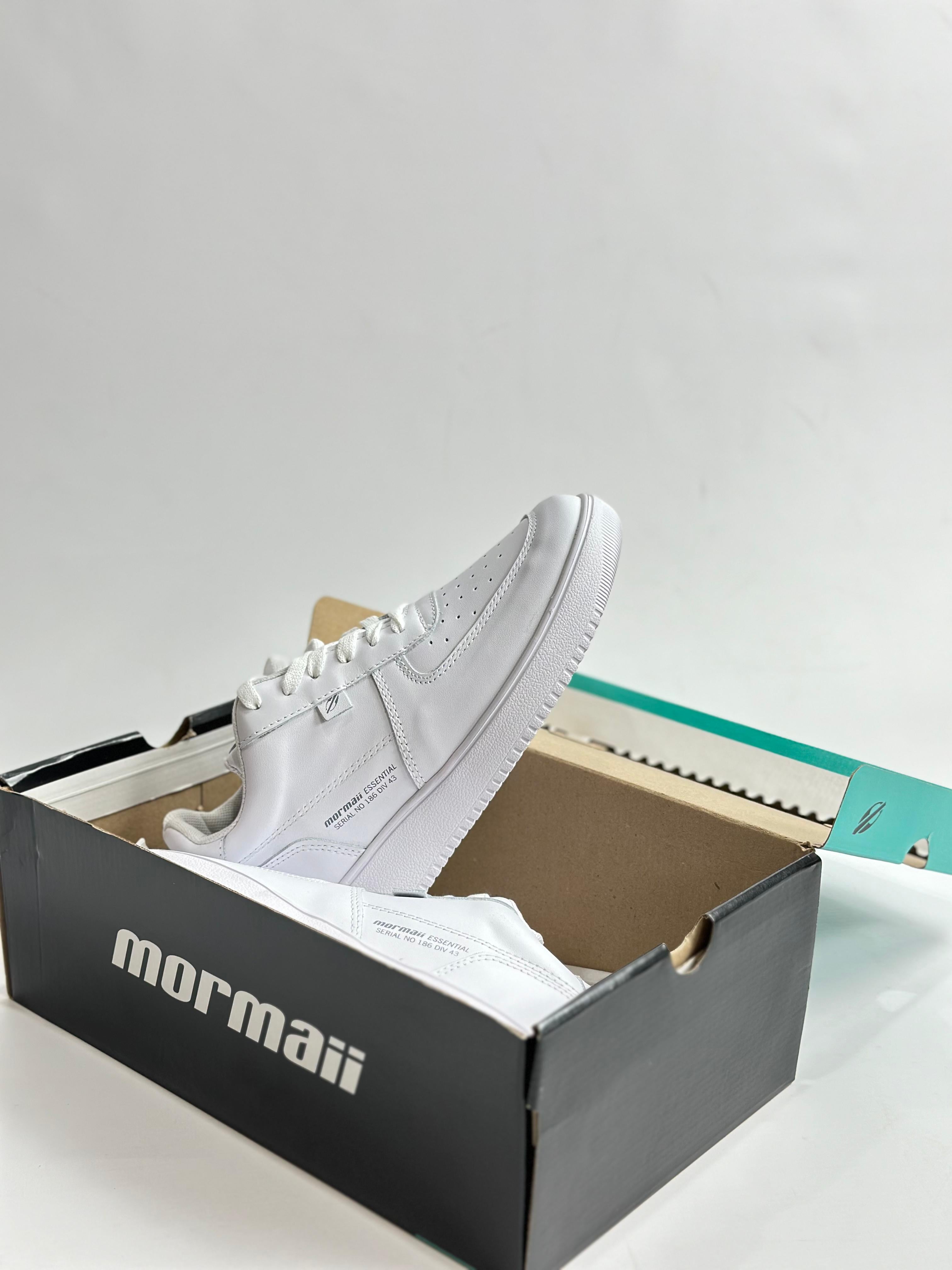 Mormaii H Carve White Sneakers - Lightweight Comfortable Running Shoes for Men & Women - Perfect for Jogging, Gym Workouts & Casual Wear