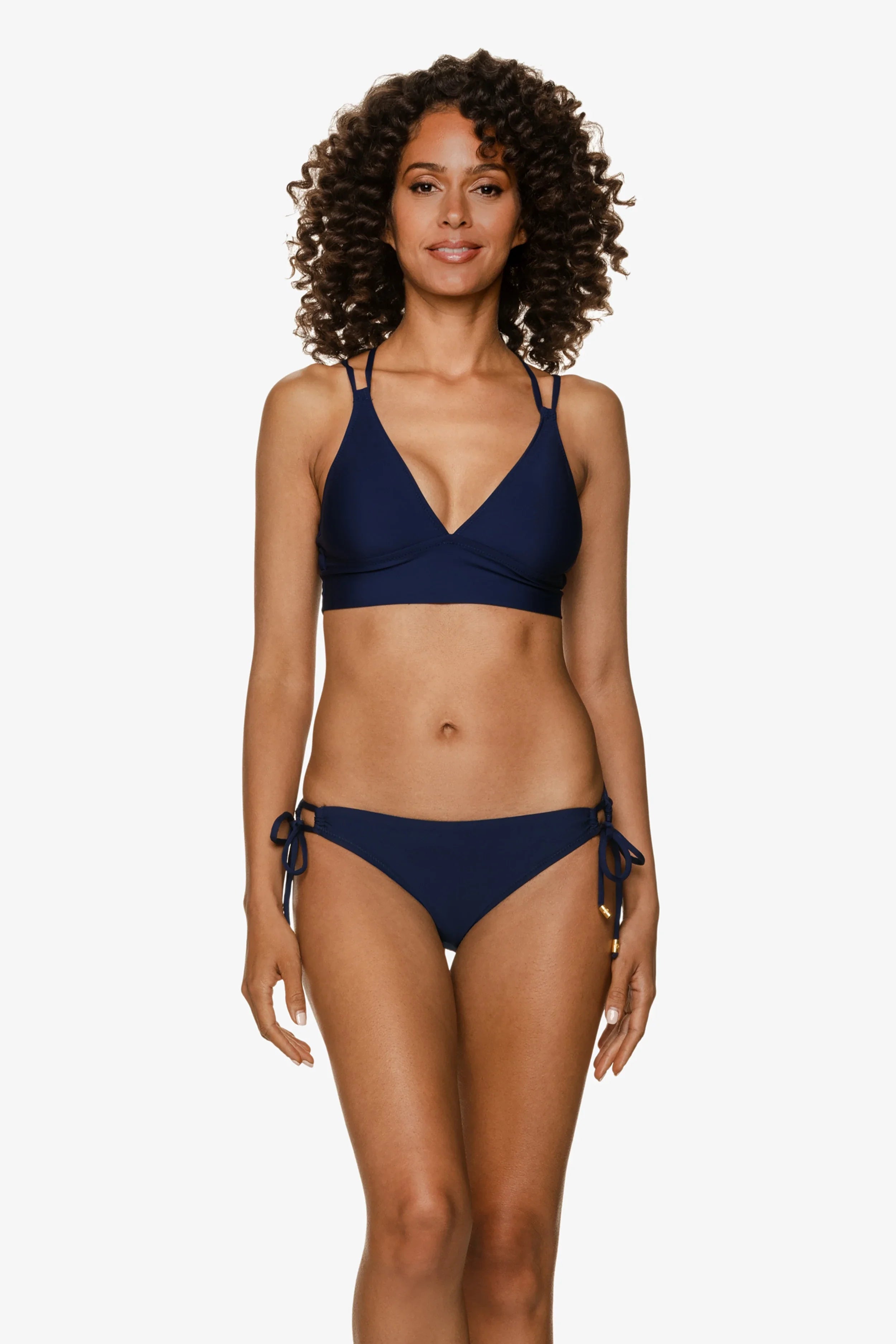 Retreat Bra for Women - Comfortable Wireless Support in Navy Blue - Perfect for Yoga, Lounge & Everyday Wear