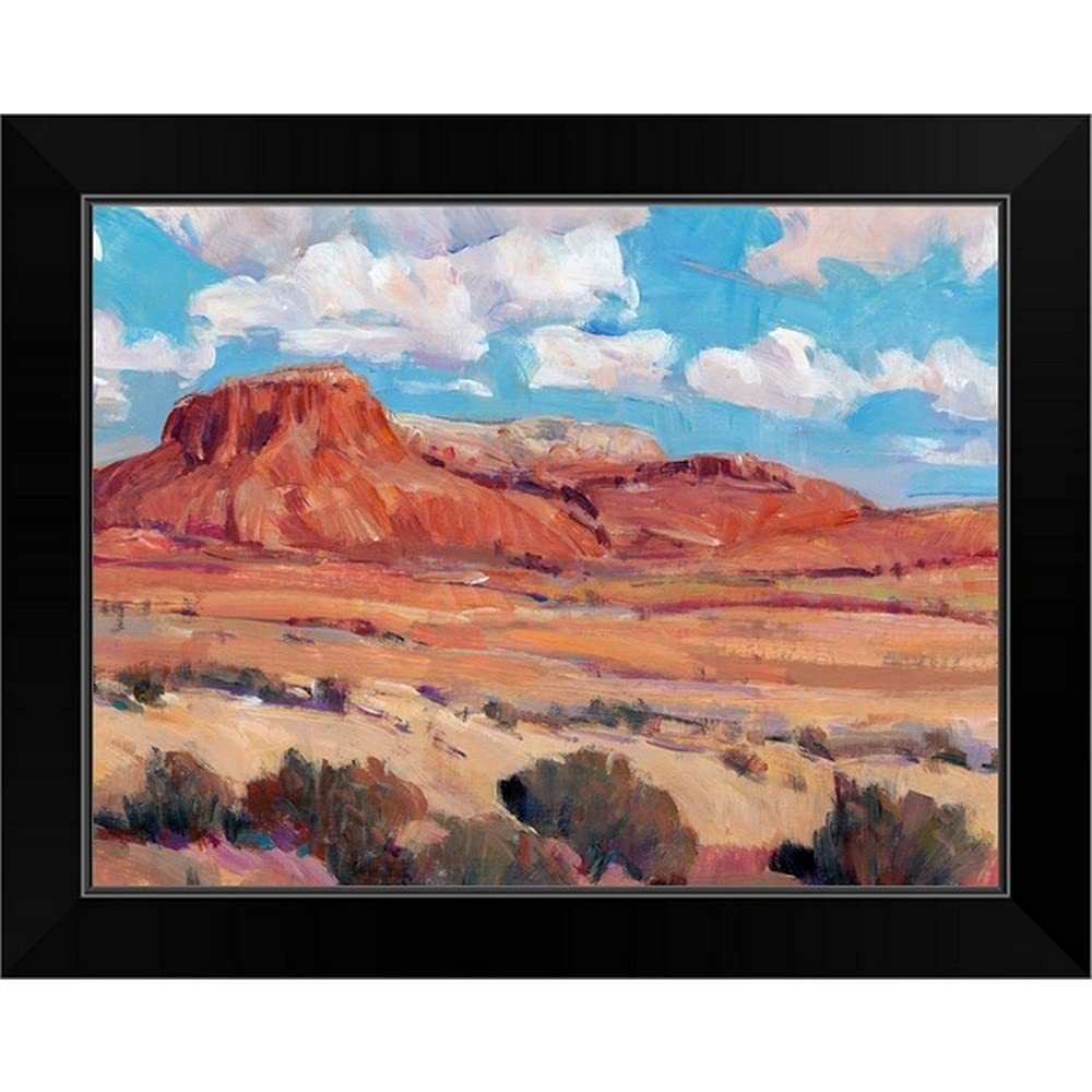 Desert Heat II Black Framed Wall Art Print - Stunning Desert Landscape Painting for Home & Office Decor | Perfect for Living Room, Bedroom or Office Wall Decor