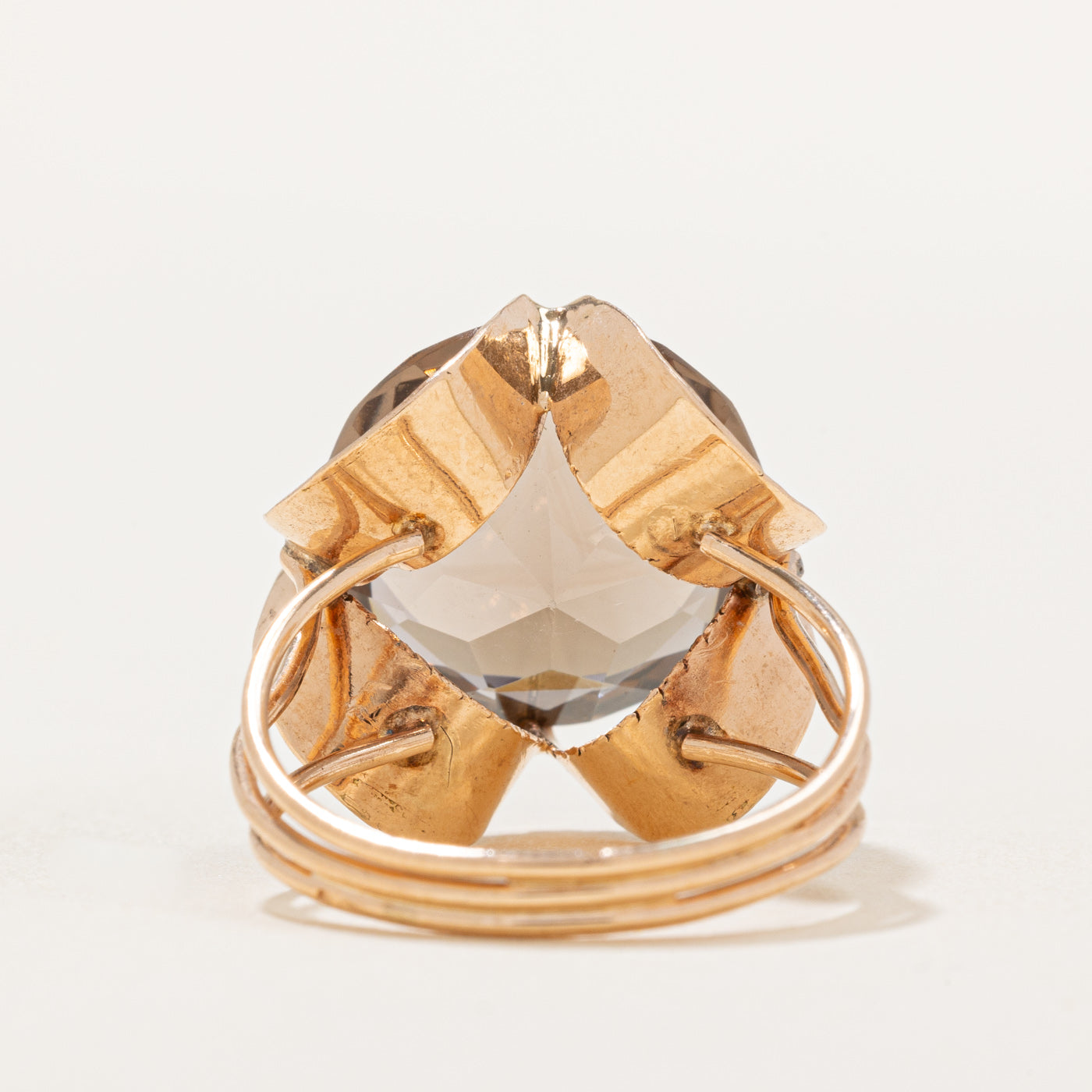 7.15ct Smoky Quartz Cocktail Ring - Size 6.25 | Elegant Statement Jewelry for Evening Parties & Special Occasions