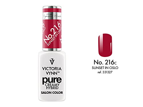 VICTORIA VYNN Pure Creamy Hybrid 216 Sunset in Oslo Nail Polish - Long Lasting Gel & Lacquer Hybrid Formula for Salon-Quality Manicures at Home | Perfect for Parties, Weddings & Everyday Wear
