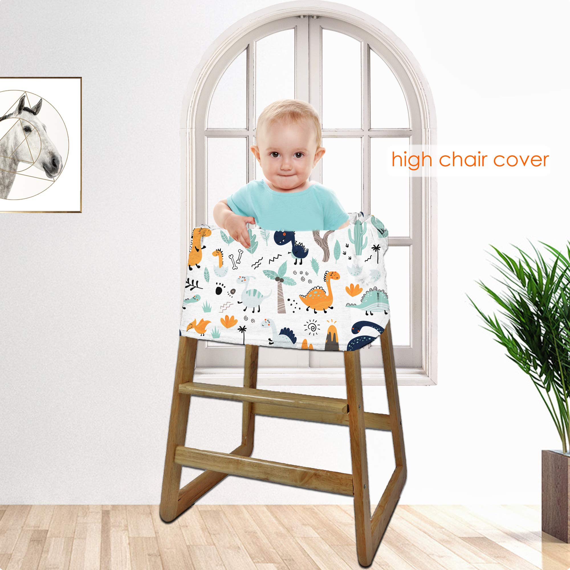 Breathable Multi-Use Car Seat Canopy Cover - Baby Car Seat Cover, Stroller Canopy & Nursing Cover with Cute Dinosaur Design | Perfect for Travel, Breastfeeding & Outdoor Protection