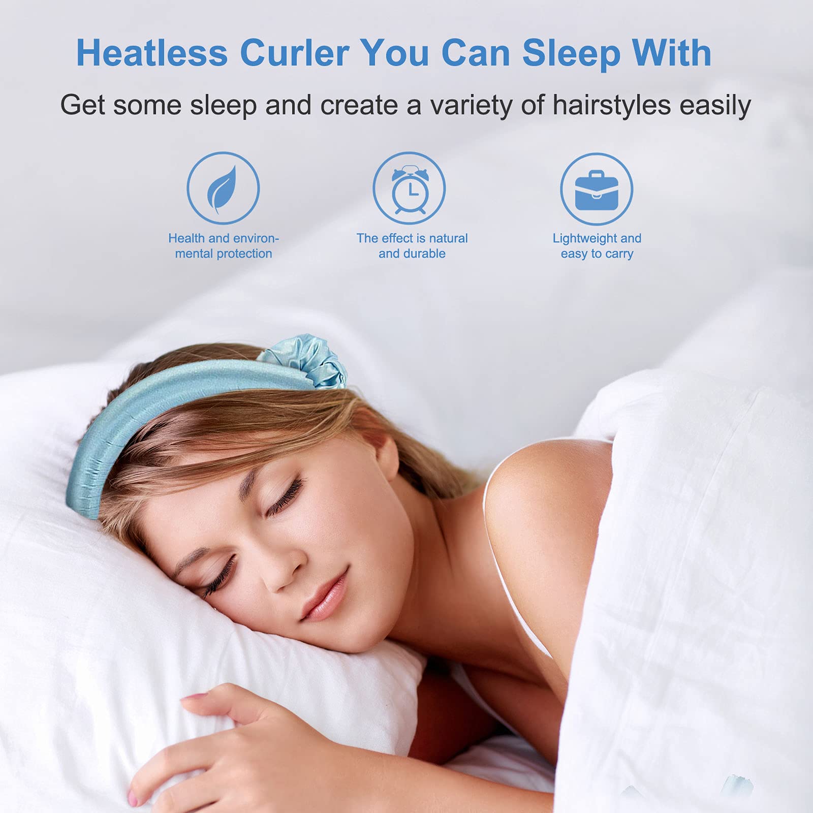 Ailevant Heatless Curling Rod Headband - No Heat Hair Curler for Long Hair, Natural Waves & Overnight Curls | Soft Hair Ribbon for Sleeping, Heat-Free Styling Kit for Women & Girls | Perfect for Home, Travel, Special Occasions & Everyday Styling | Gentle Hair Care Solution for Damaged Hair | Great for Weddings, Parties & Date Nights