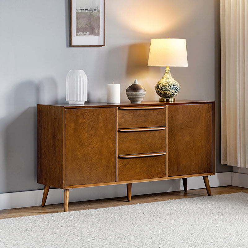 Abigail 57-Inch Wide 3-Drawer Sideboard TV Stand with Storage - Modern Console Table for Living Room, Bedroom & Home Entertainment Center