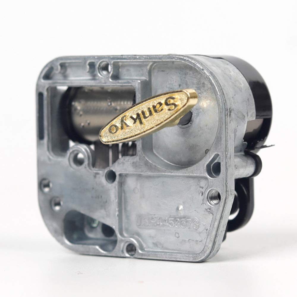 Remember Me (from Coco) Sankyo 18-Note Music Box Movement Mechanism - DIY Silver Musical Clockwork Replacement for Mini Music Box | Perfect for Craft Projects, Gift Making & Home Decor