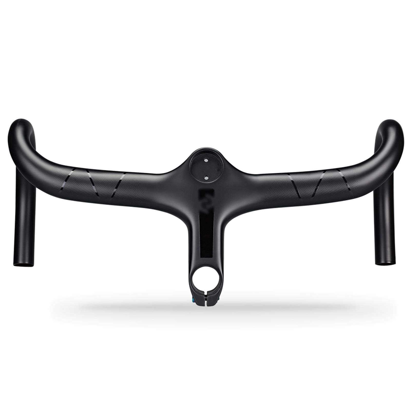 Carbon Integrated Handlebar Road Bike Stem - UD Matt 28.6mm, 400/420/440mm Sizes | Lightweight Bicycle Handlebar for Road Racing & Performance Cycling | Perfect for Competitive Riders & Endurance Training