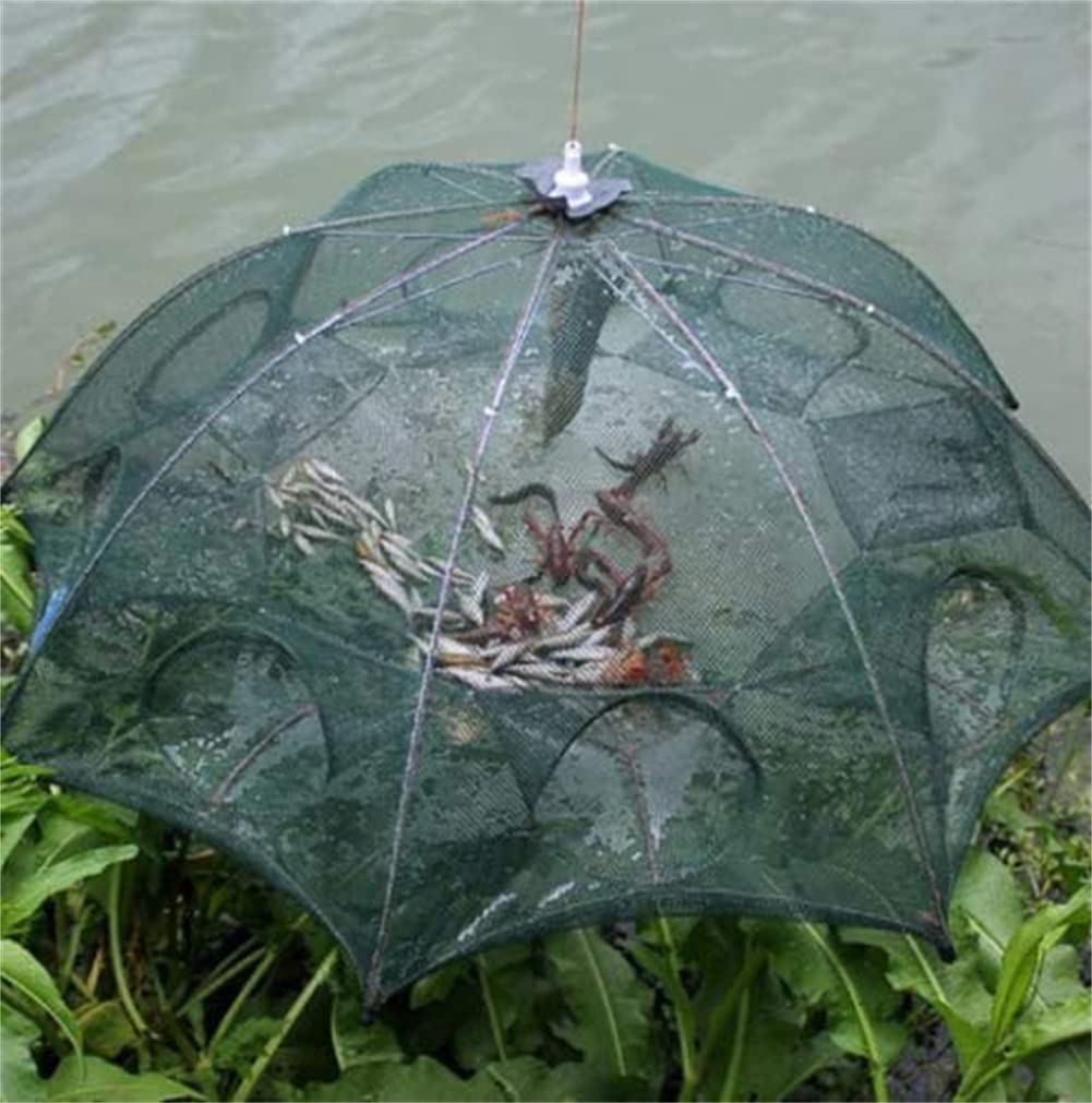 Magic Kreytrap Automatic Foldable Fishing Trap Net - Portable Umbrella Bait Trap for Catching Fish, Eels, Crabs, Lobsters, Minnows & Shrimp | Ideal for Freshwater, Saltwater & Ice Fishing