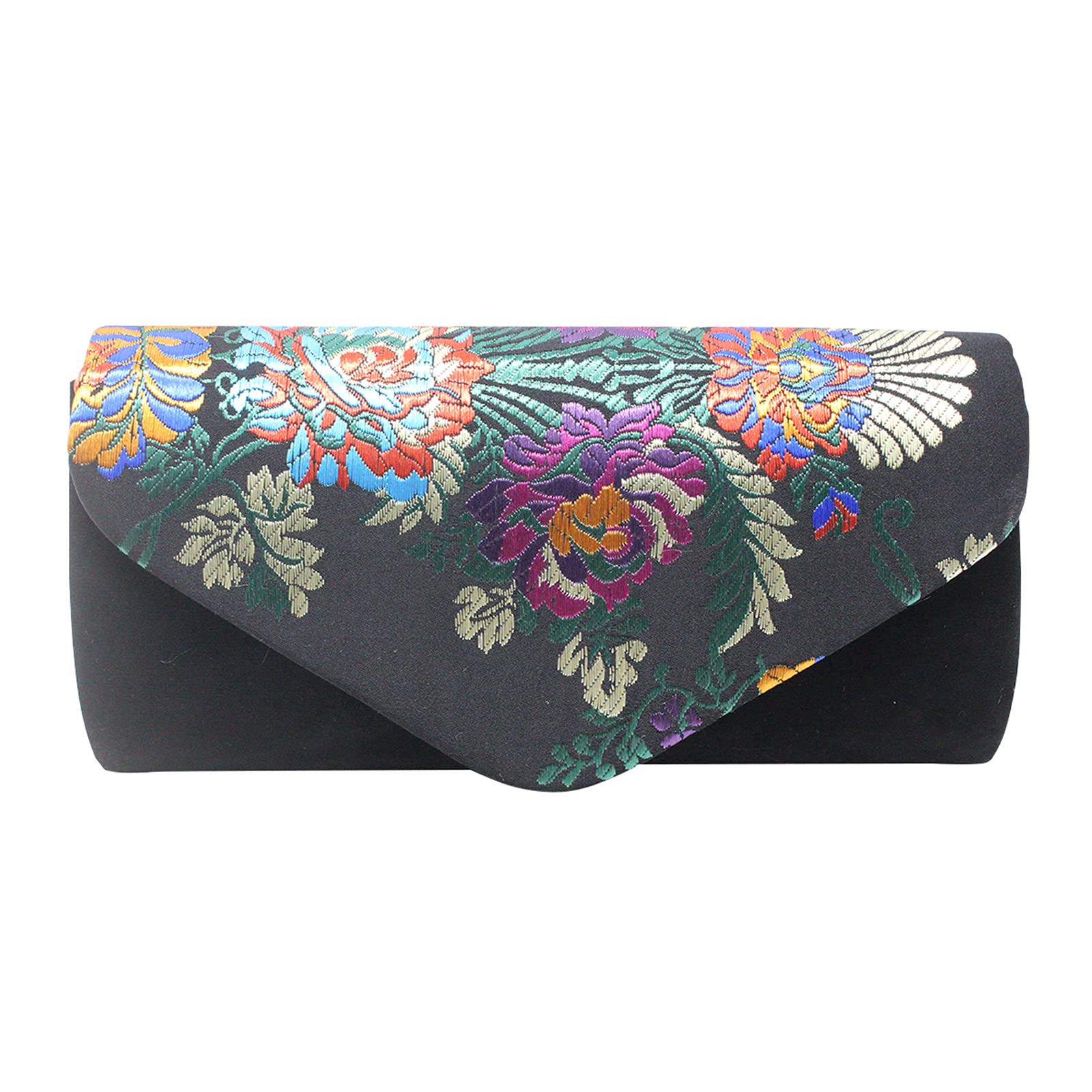 Handmade Embroidered Clutch Purse - Elegant Ethnic Flap Evening Bag for Women | Perfect for Parties, Weddings & Special Occasions | Boho Chic Accessory