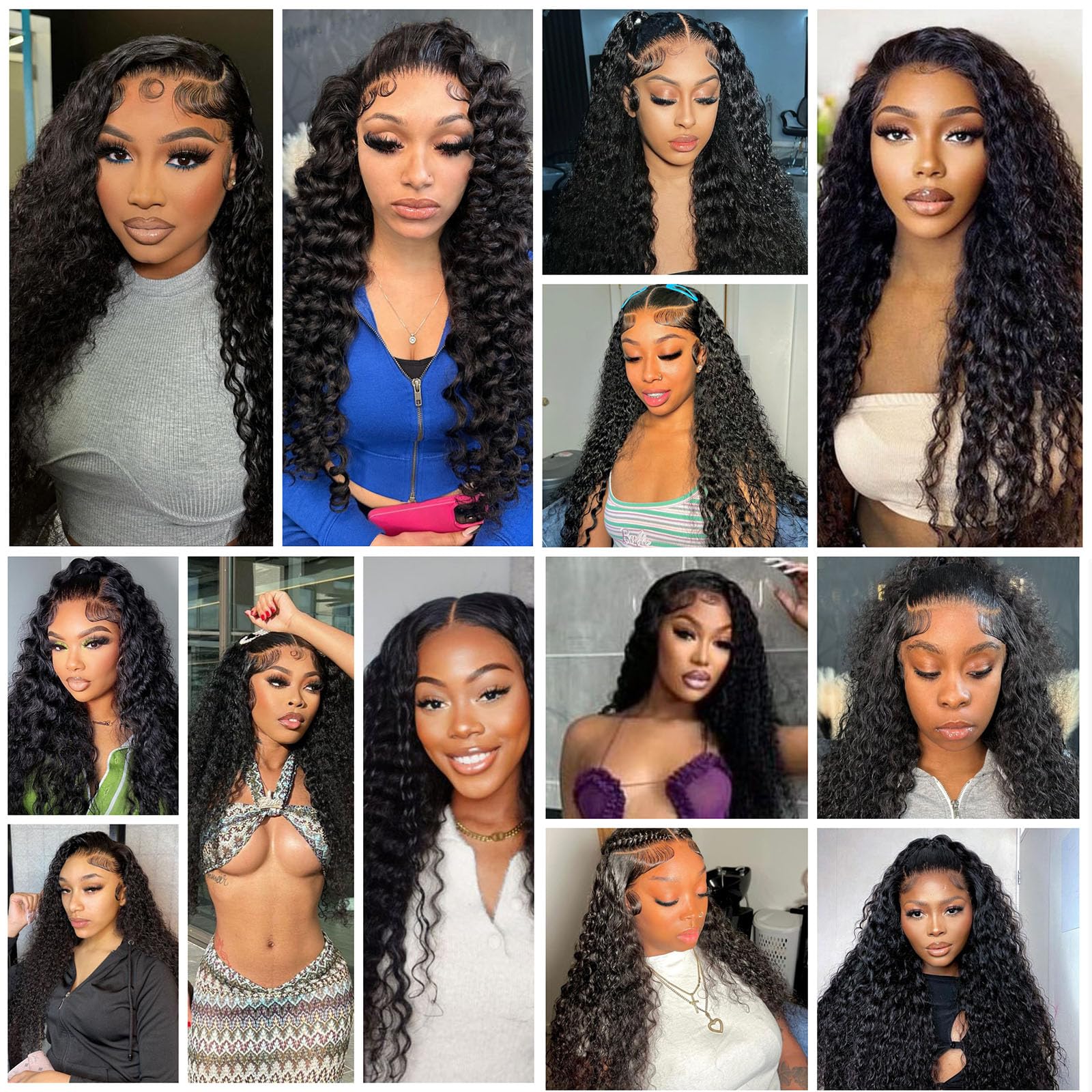 30 Inch 200% Density 13x4 Deep Wave Lace Front Human Hair Wig - Pre Plucked with Baby Hair for Black Women | Perfect for Daily Wear, Parties & Special Occasions