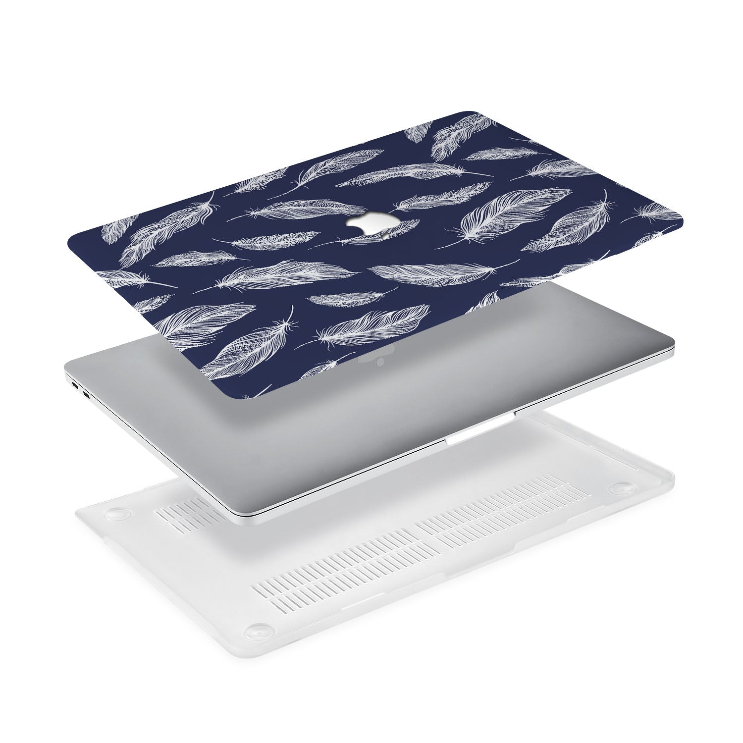 Premium MacBook Pro/Air Protective Case - Ultra Lightweight & Durable Feather Design for 13/14/15/16 Inch Laptops - Perfect for Work, Travel & School Use