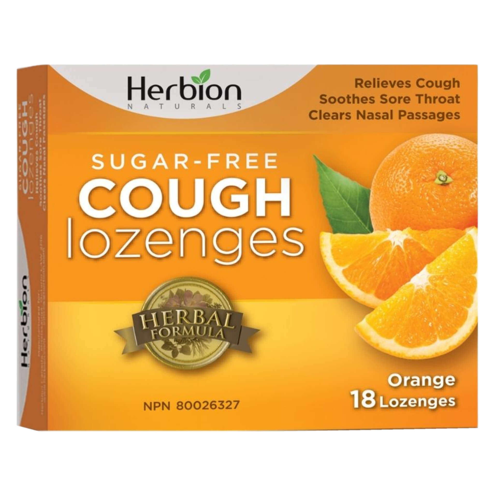 Sugar-Free Cough Lozenges for Sore Throat Relief - Soothing Honey Lemon Flavor - Day & Night Use at Home, Work or Travel