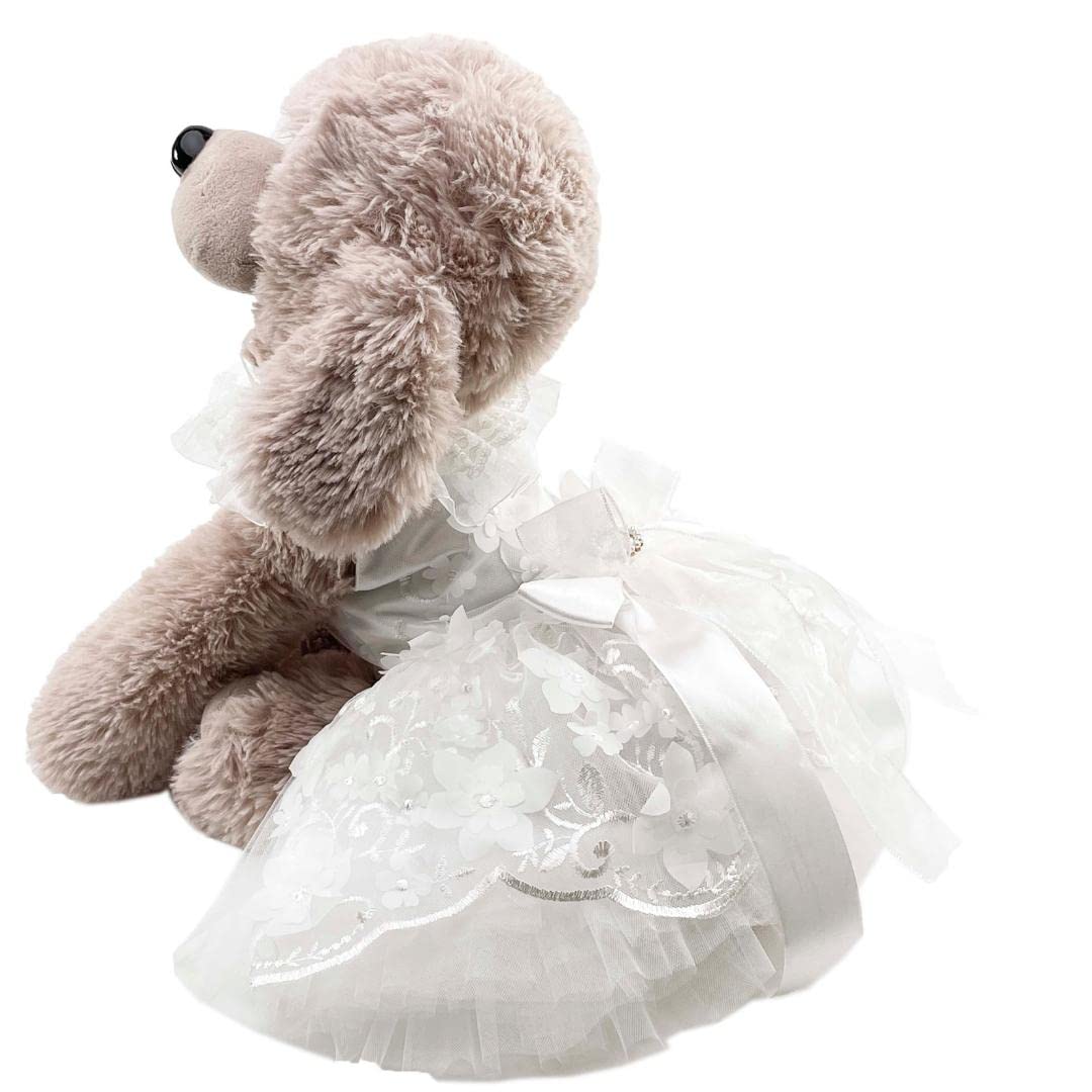 Elegant Floral Embroidered Tulle Wedding Gown - Perfect for Bridal Ceremony, Reception & Romantic Photoshoots