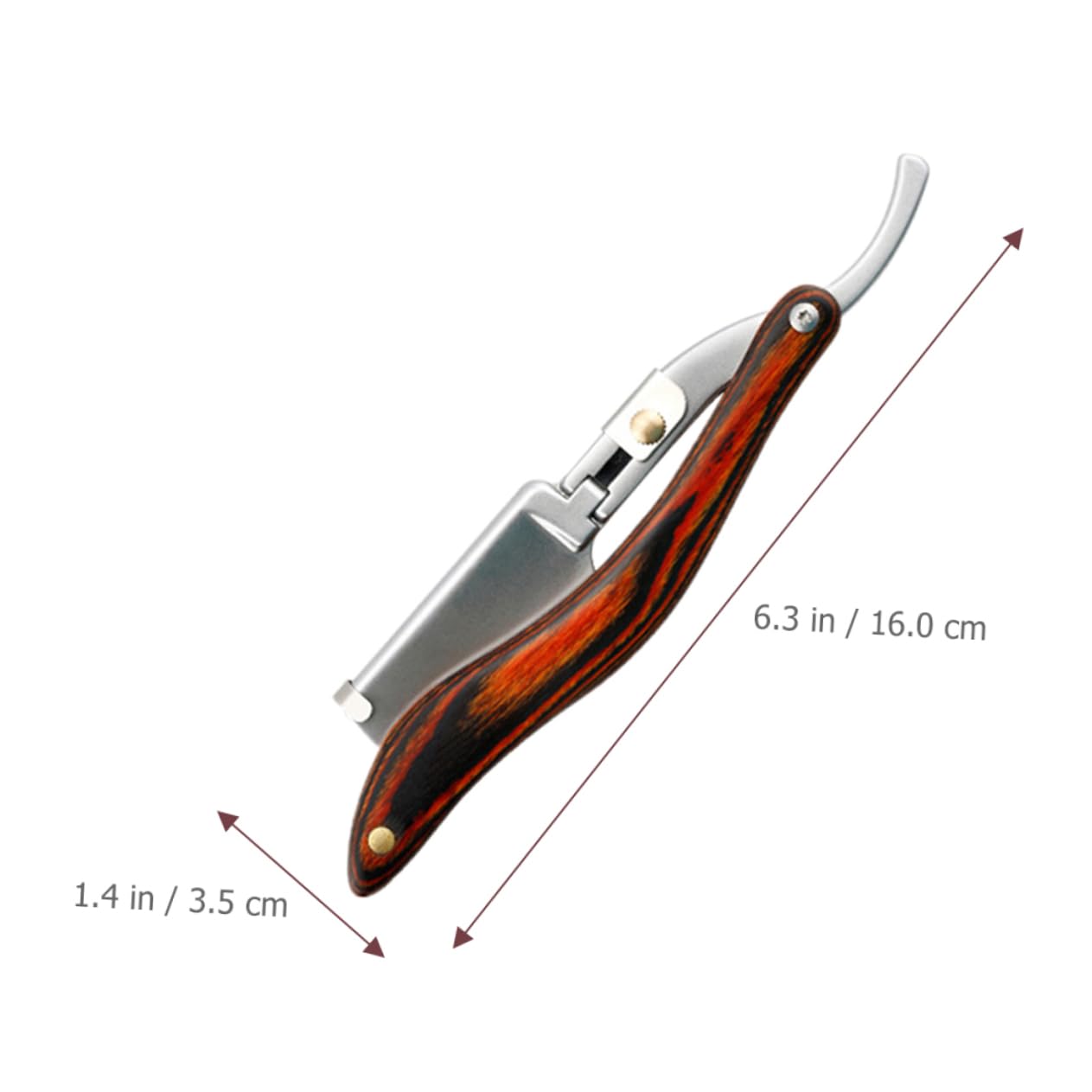 NOLITOY Professional Manual Face Shaver for Men - Stainless Steel Straight Razor & Grooming Scissors | Safe & Precise Beard Trimming Tool for Home & Travel Use