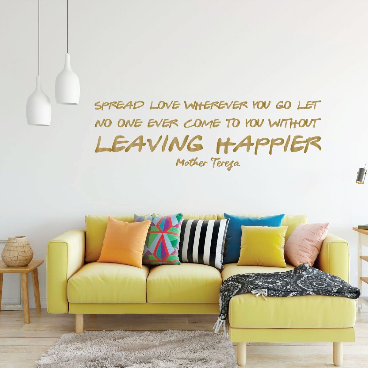 Mother Teresa Wall Decal - Christian Vinyl Sticker for Home Decor | Inspirational Bedroom & Living Room Wall Art | Perfect for Spiritual Spaces & Gift Giving