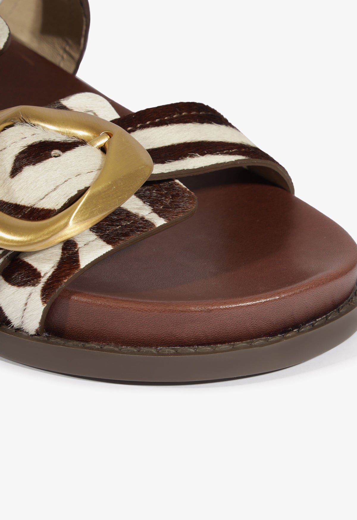 Olga Animal Print Leather Sport Sandals for Women - Comfortable Casual Walking Shoes for Summer, Beach, and Outdoor Activities