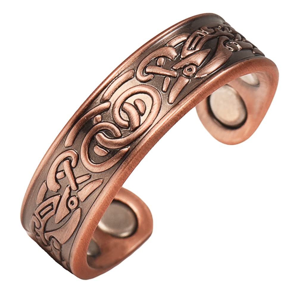 Vintage Solid Copper Women's Ring - 2.3