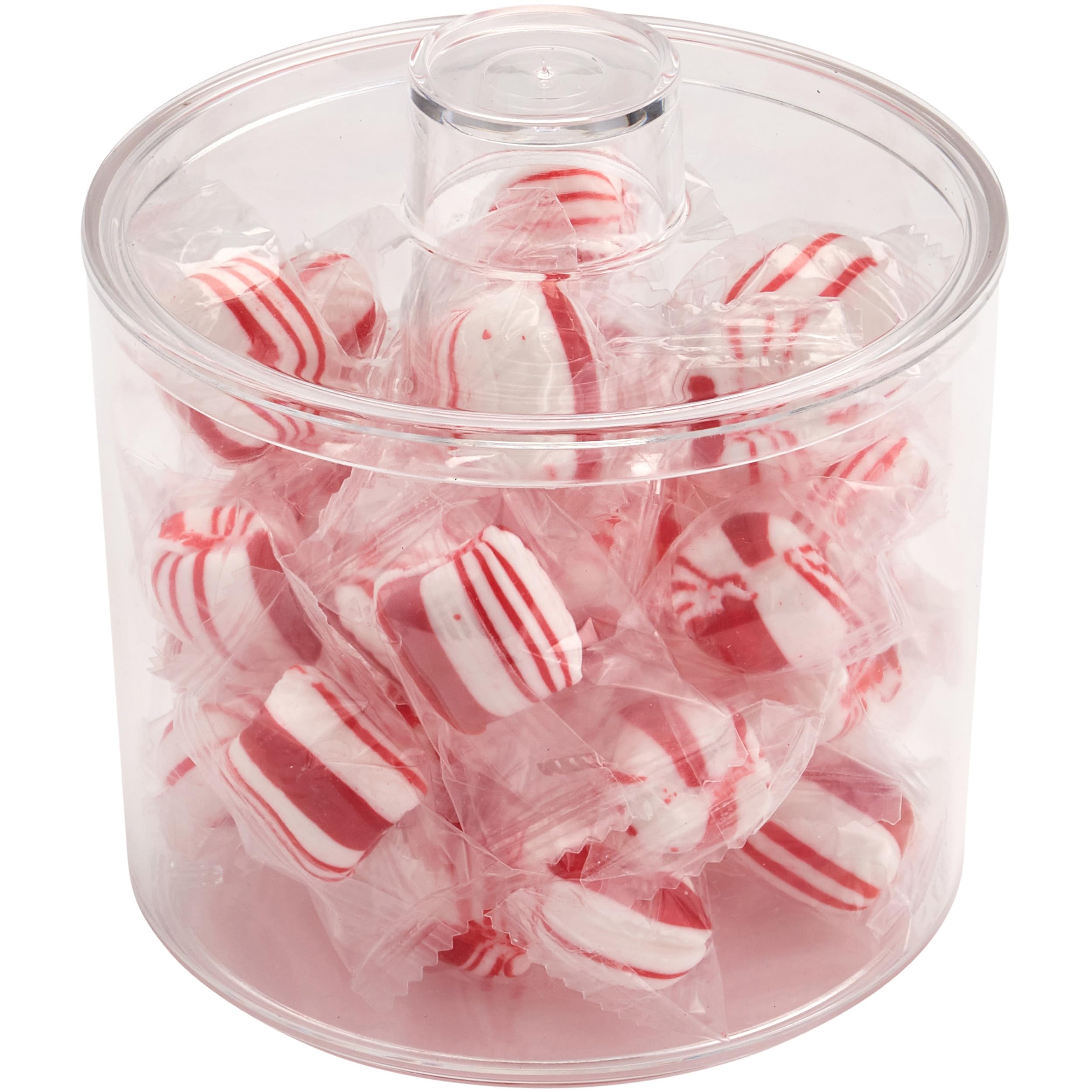 Pioneer Plastics 273C Clear Round Plastic Food Storage Containers with Lids - 4.06
