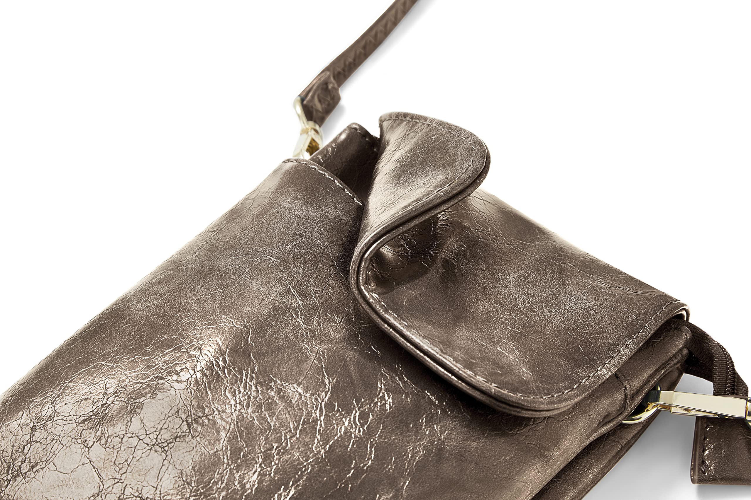 Woodland Vegan Leather Crossbody Phone Bag for Women - Anti-Theft Zipper Pocket, Fits All Smartphones | Perfect for Travel, Shopping & Everyday Use