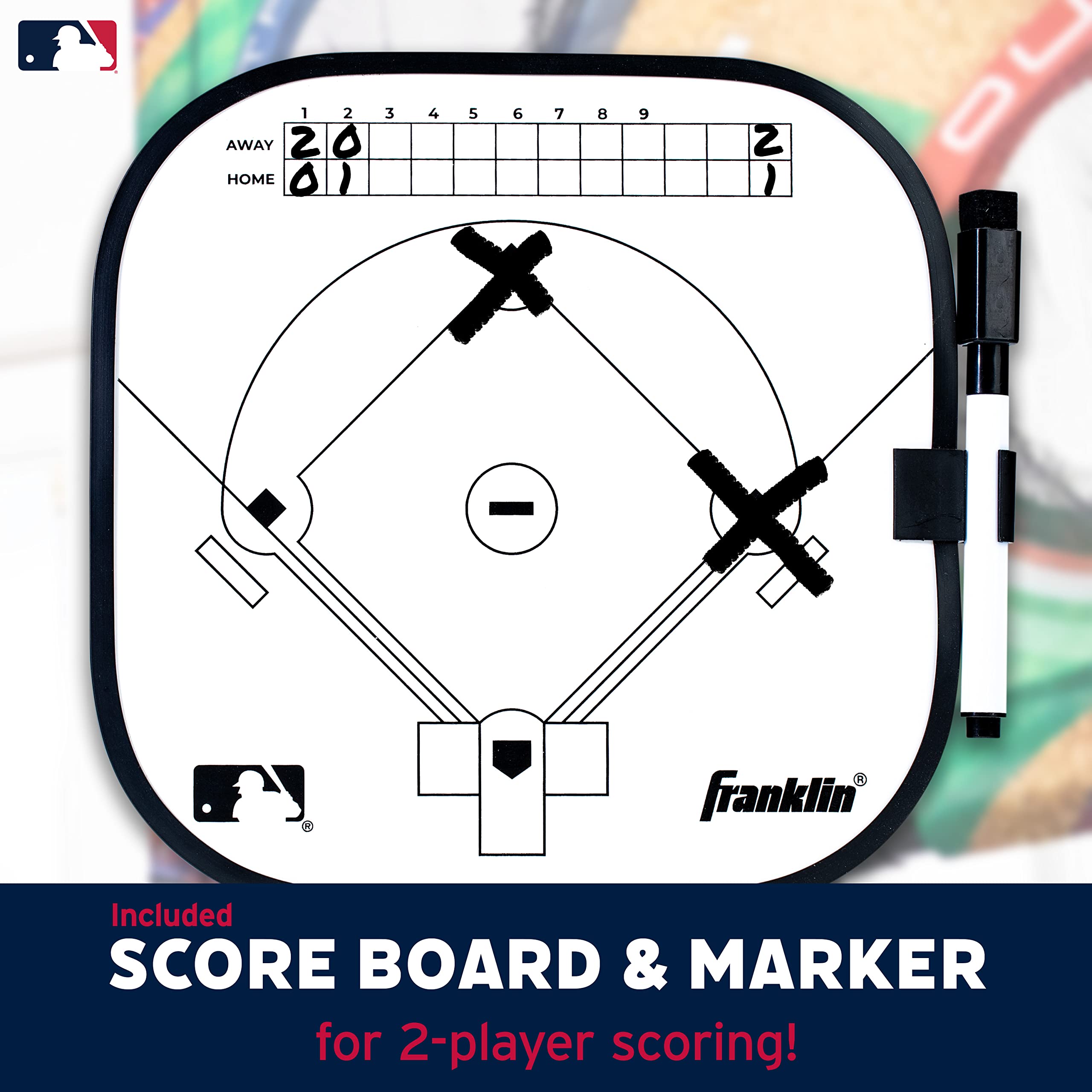 Franklin Sports Football & Baseball Target Toss Game Set for Kids - Indoor & Outdoor Throwing Practice with Mini Balls & Targets - Perfect for Backyard Play, Birthday Parties & Family Game Night