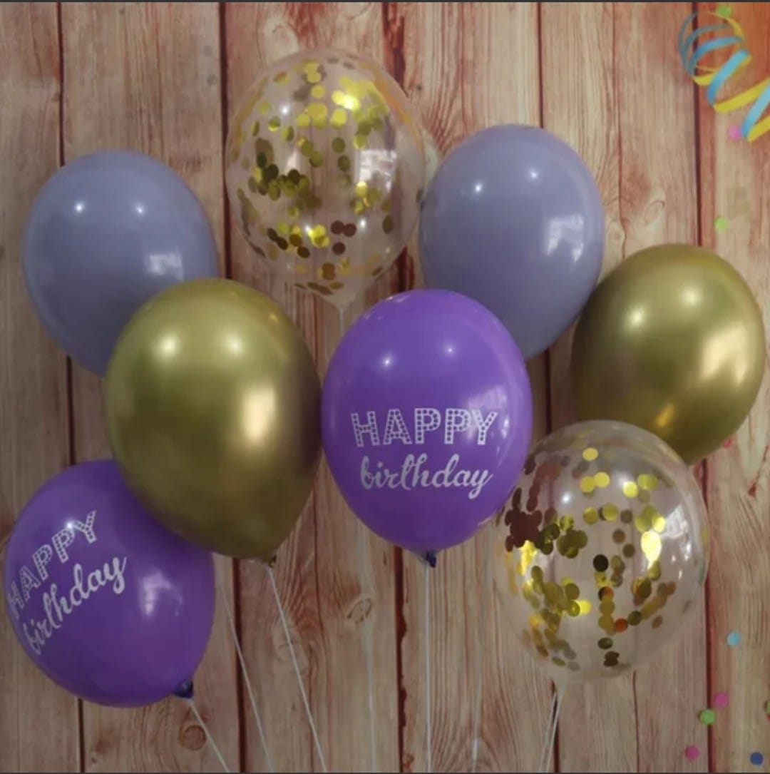 Elegant Purple Lilac Gold Birthday Party Decorations Set - Perfect for Birthday Celebrations, Baby Showers & Special Events