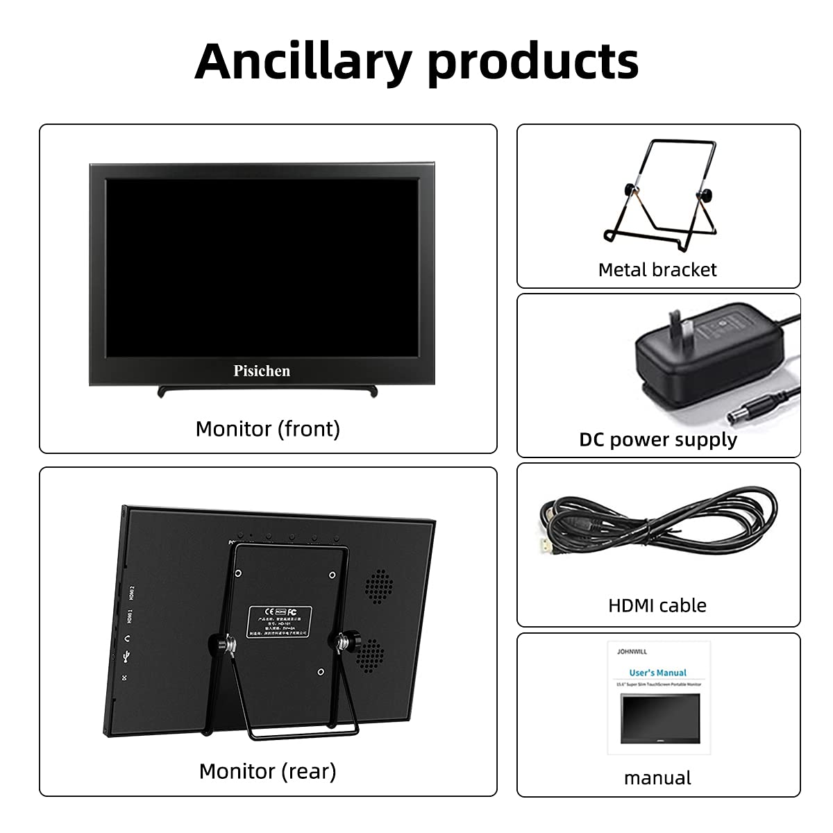17.3 Inch Portable Monitor - Full HD 1600x900 USB HDMI External Display for Laptop, PC, PS4, PS3, Xbox One & Raspberry Pi - Perfect for Gaming, Work & Travel