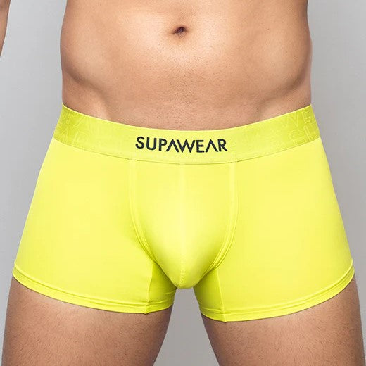 Supawear Neon Green Boxer Briefs for Men - Soft & Comfortable Underwear for Sports, Gym & Everyday Wear