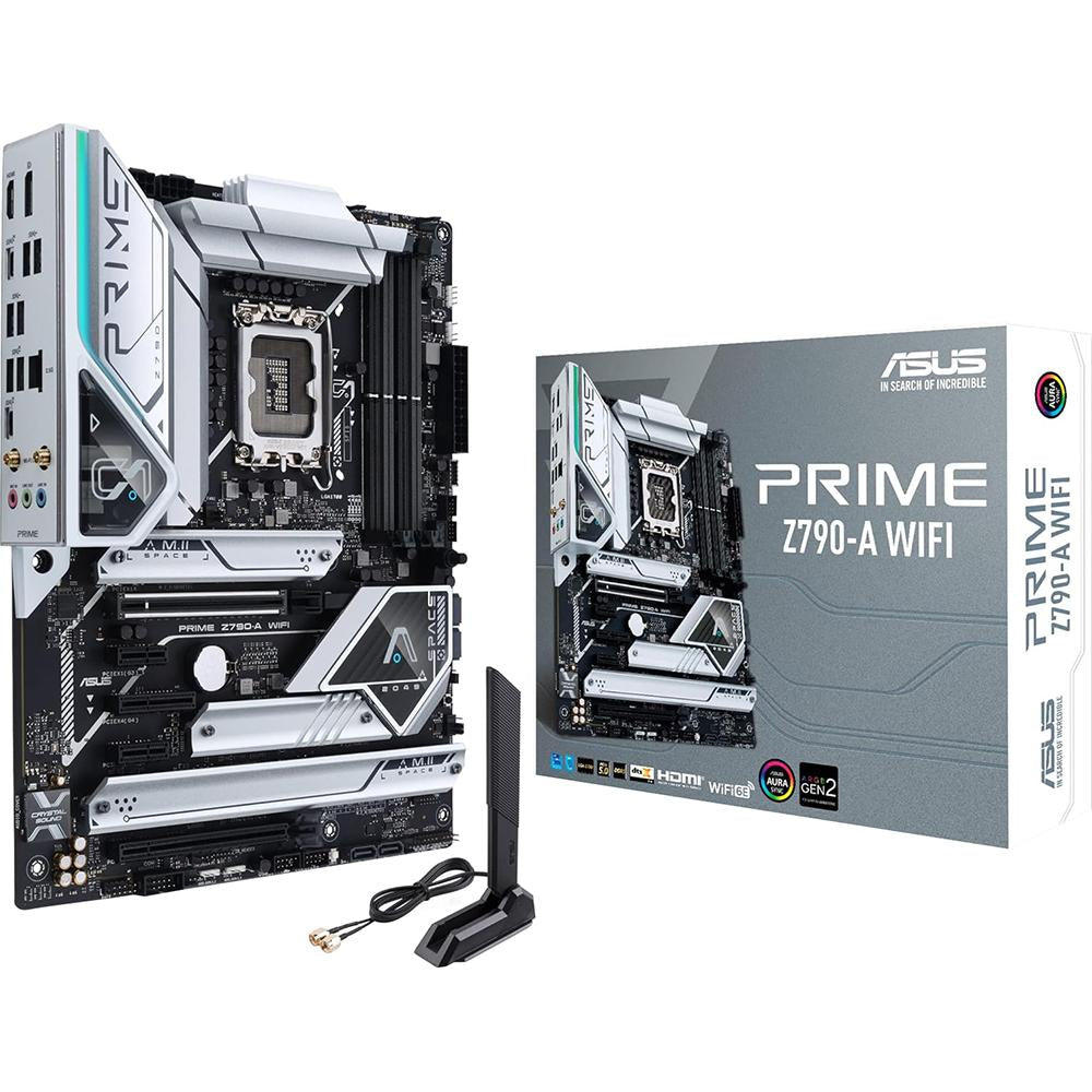 ASUS Prime Z790-A WiFi 6E ATX Gaming Motherboard - LGA 1700 Socket, DDR5, PCIe 5.0, AI Overclocking - Perfect for High-Performance PC Builds & eSports Gaming