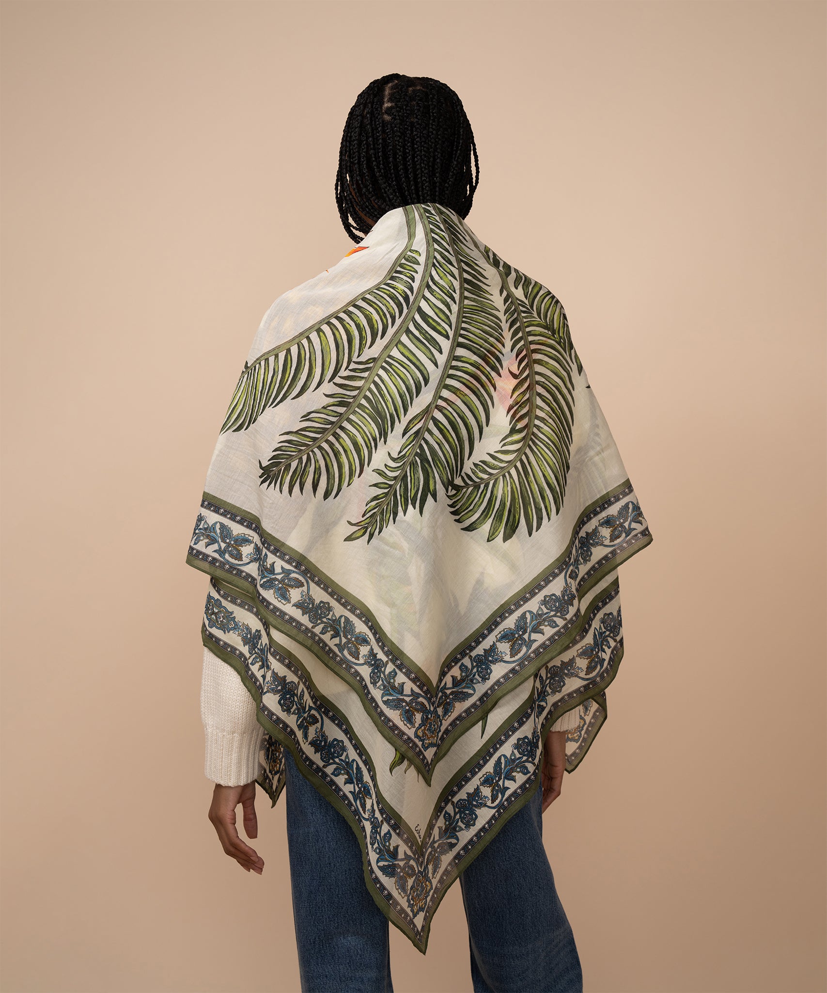 Palma Paradisi Square Scarf - Lightweight Fashion Scarf for Women, Versatile Accessory for Spring & Fall Outfits | Perfect for Casual Wear, Office Style, and Travel Essentials