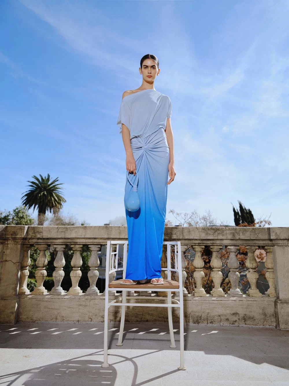Onda Maxi Dress for Women - Flowy Long Blue Summer Dress with Pockets | Perfect for Beach, Vacation, and Casual Outings