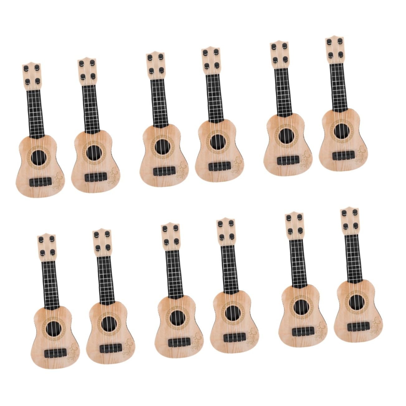 12-Piece Mini Ukulele Toy Set for Kids - Musical Instrument Learning Toys for Toddlers & Boys - Early Education & Fun Playtime - Perfect for Birthday Gifts, Classroom Activities & Music Exploration