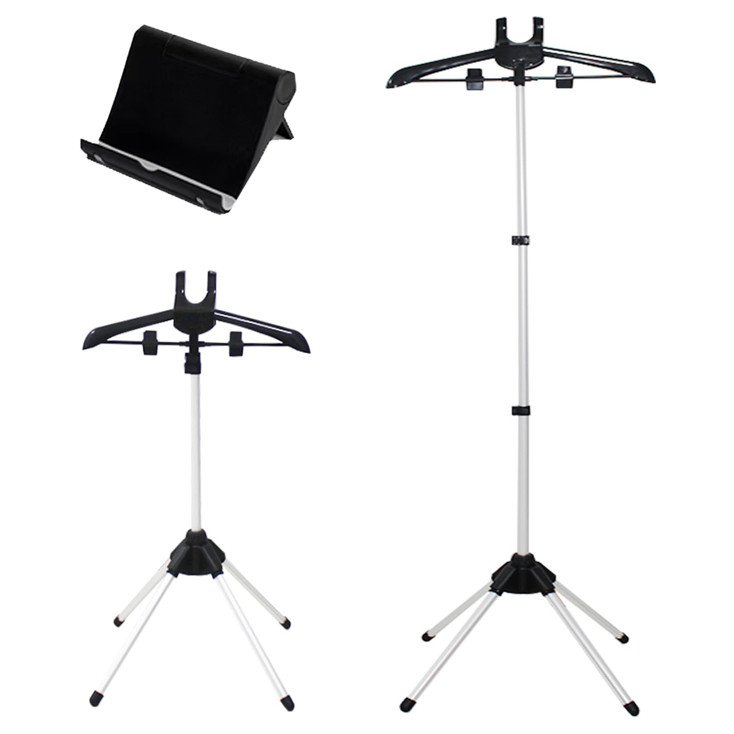 Portable Garment Steamer Stand with Hanger - Adjustable Clothes Steaming Rack for Wrinkle-Free Dresses, Suits & Delicates - Perfect for Home, Travel & Professional Use