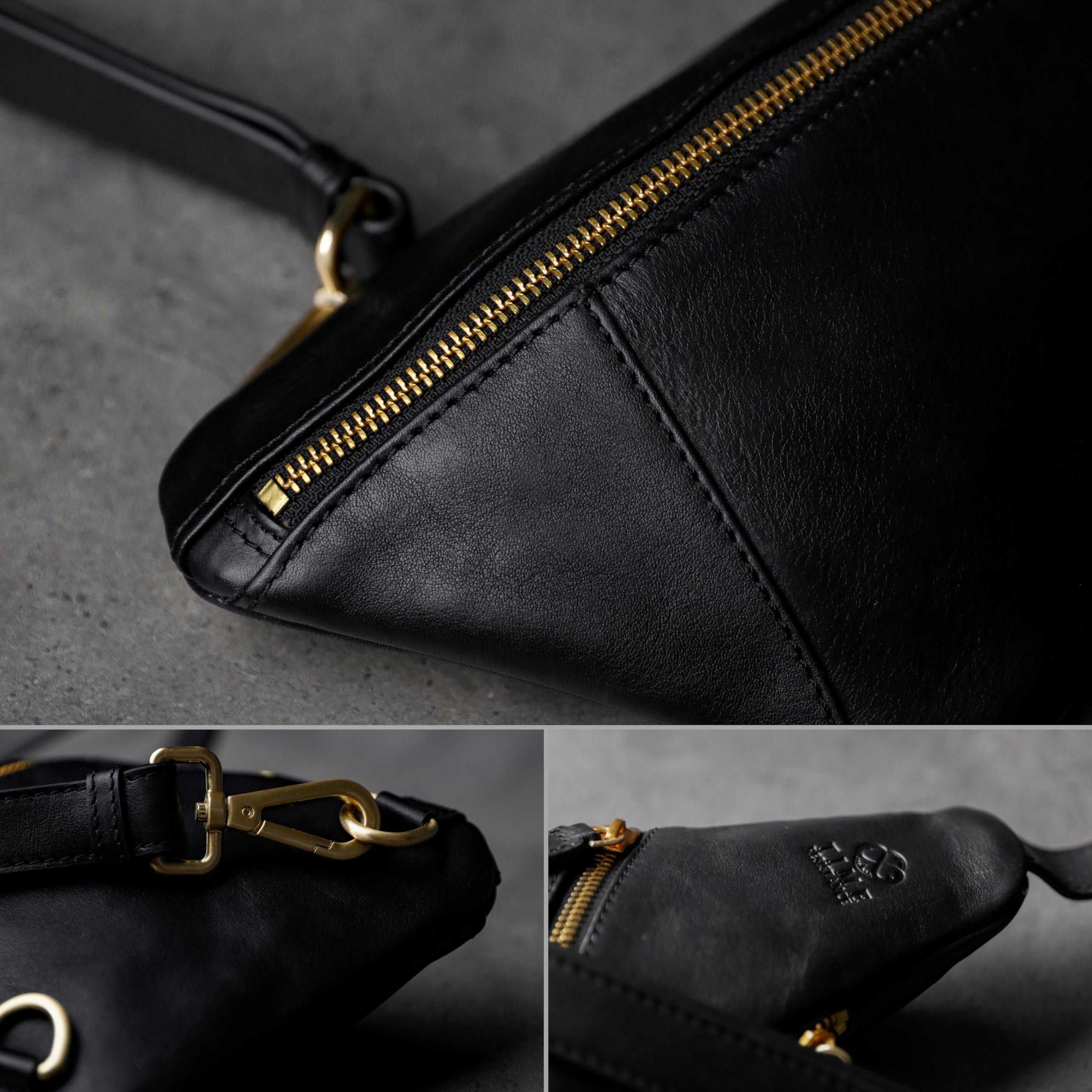 Premium Time-Resistant Leather Sling Bag - Genuine Full-Grain Leather Crossbody Chest Bag for Men & Women - Perfect for Travel, Hiking, and Everyday Carry