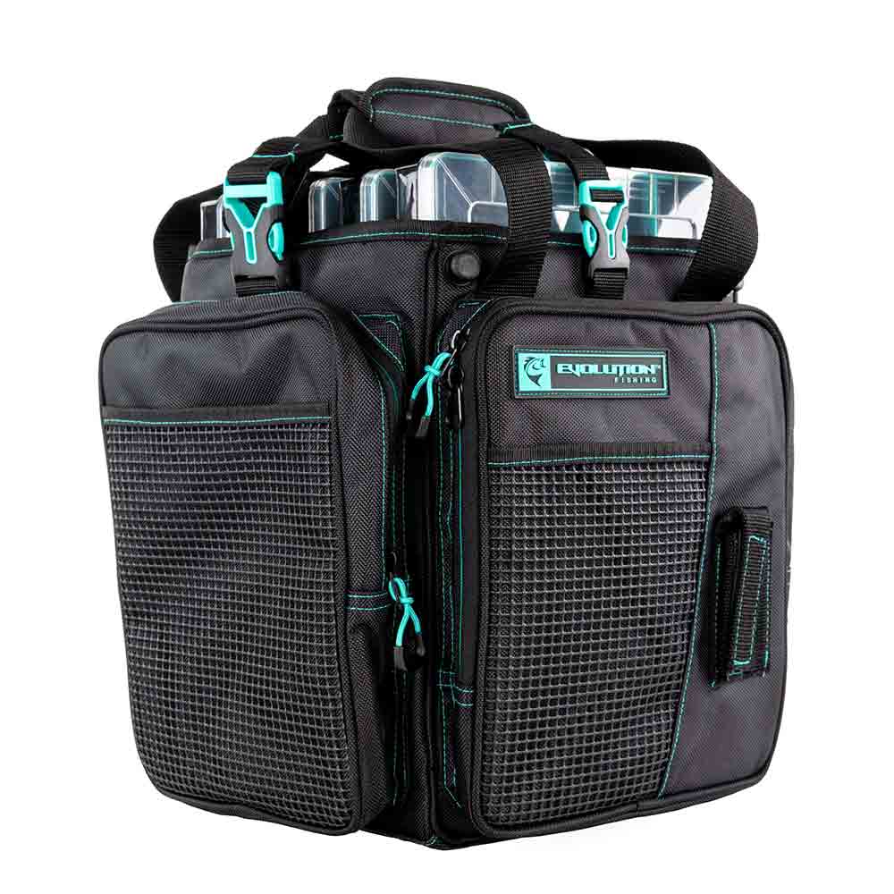 Evolution Outdoor 3700 Vertical Drift Series Topless Tackle Bag - Premium Fishing Gear for Bass, Walleye & Trout - Perfect for Boat, Kayak & Shore Fishing Adventures