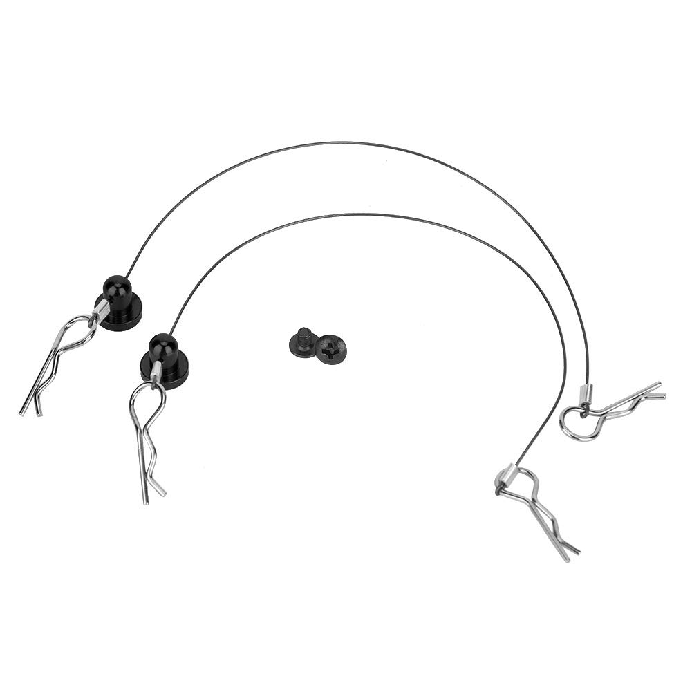 RC Car Body Clip with Screw Retainer - Durable Wire Shell Clip for Remote Control Vehicles (Black) | Perfect for RC Car Body Protection & Secure Fastening
