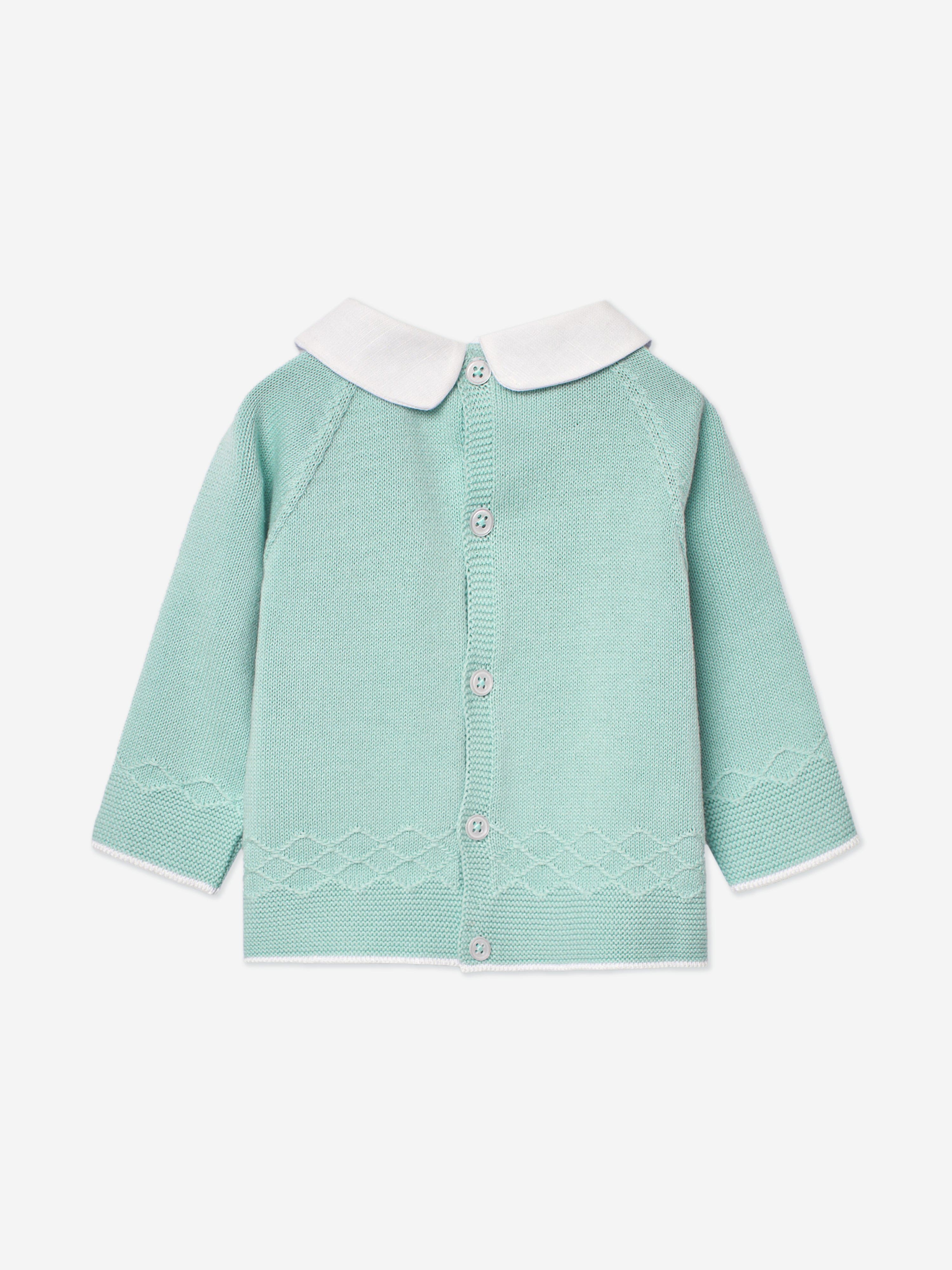 Soft Green Baby Knitted Sweater - Cozy & Warm Winter Outfit for Newborns & Toddlers - Perfect for Family Photos, Holiday Gifts & Outdoor Adventures