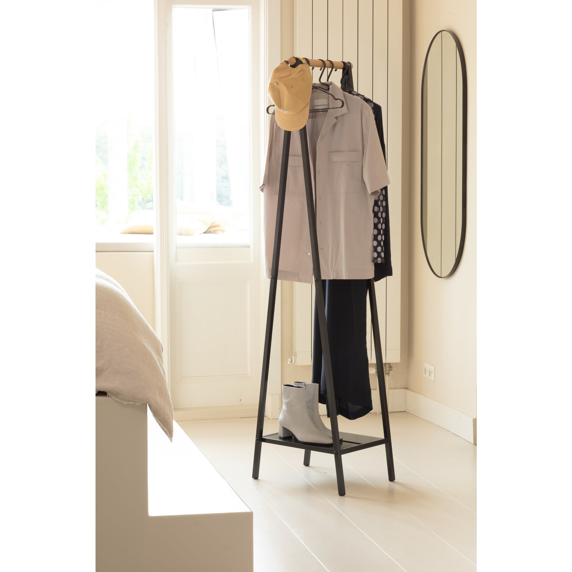 Compact Linn Clothes Rack - Space-Saving Garment Organizer for Bedroom, Closet & Laundry Room | Foldable & Sturdy Clothing Storage Solution